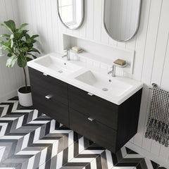 [BFDY632A] Alrewas Contemporary 4 Drawer Wall Hung Vanity Unit with Basin, 1200mm, Choice of Colour