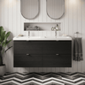 [BFDY632A] Alrewas Contemporary 4 Drawer Wall Hung Vanity Unit with Basin, 1200mm, Choice of Colour - Silo
