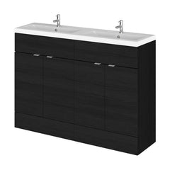 [BFDY634A] Alrewas Contemporary 2 Door Floor Standing Vanity Unit with Basin, 1200mm, Choice of Colour - Cutout