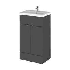[BFDY924A] Alrewas Contemporary 2 Door Floor Standing Vanity Unit with Basin, 500mm, Choice of Colour - Cutout