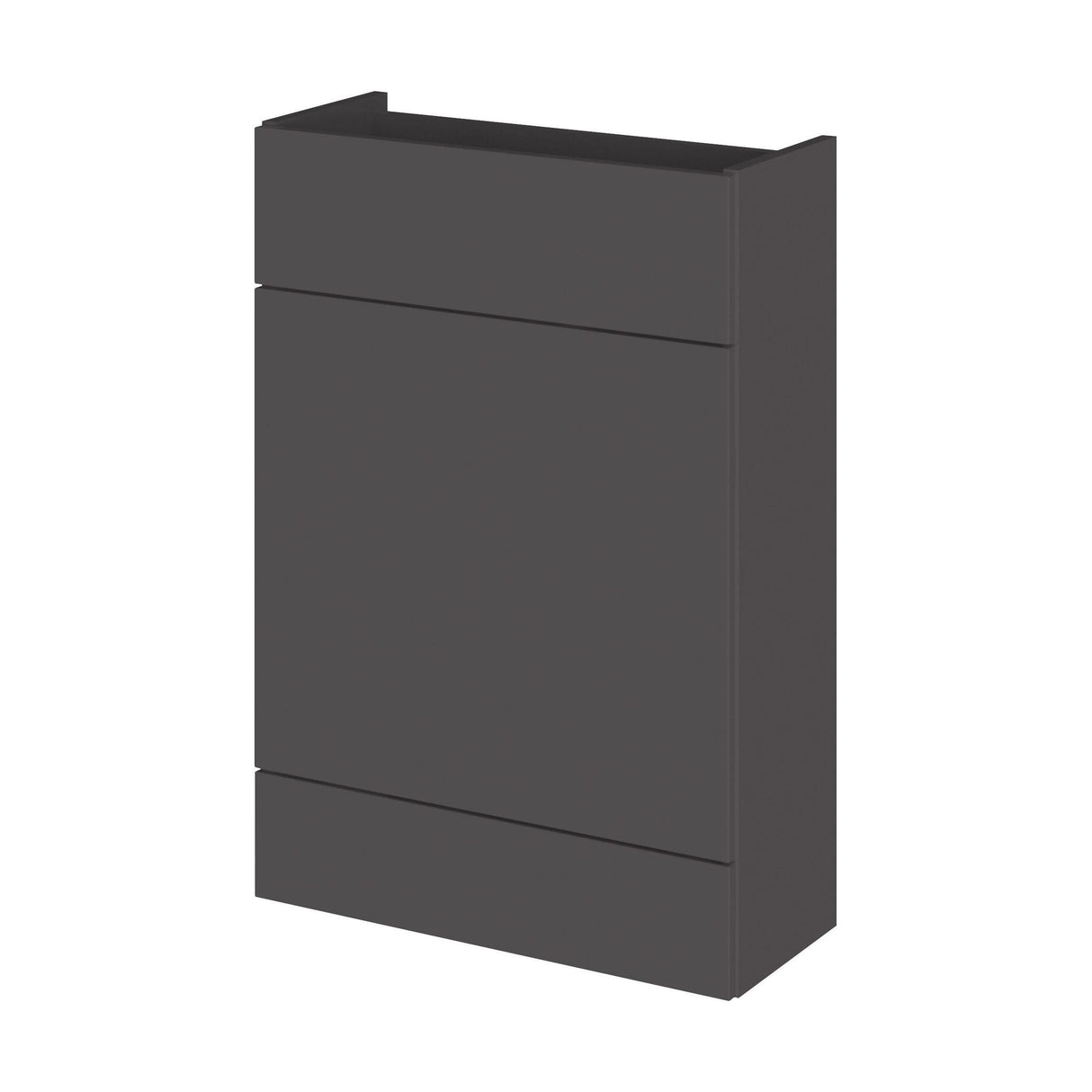 [BFDY947] Alrewas Contemporary 2 Door Right-Hand Floor Standing Combination Unit with Basin, Gloss Grey, 1100mm - Cutout