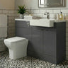 [BFDY949] Alrewas Contemporary Floor Standing Vanity WC Combination Unit with Semi-Recessed Basin, Right Hand, 1000mm, Choice of Colour - Silo