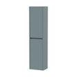 [BFED2362] Square Wall Hung 2 Door Tall Bathroom Unit, 350mm - Matt Coastal Grey - Cutout