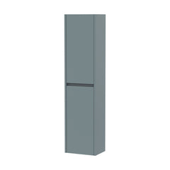 [BFED2362] Square Wall Hung 2 Door Tall Bathroom Unit, 350mm - Matt Coastal Grey - Cutout