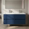 [BFED2904F] Chartley Contemporary 4 Drawer Wall Hung Vanity Unit with Double Basin, 1200mm, Choice of Colour - Silo