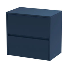 [BFED2904W] Chartley Contemporary 2 Drawer Wall Hung Vanity Unit with Worktop, 600mm - Cutout
