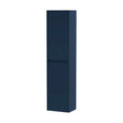 [BFED2962] Square Wall Hung 2 Door Tall Bathroom Unit, 350mm - Midnight Blue - Cutout