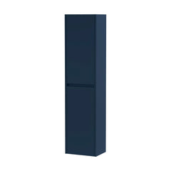 [BFED2962] Square Wall Hung 2 Door Tall Bathroom Unit, 350mm - Midnight Blue - Cutout