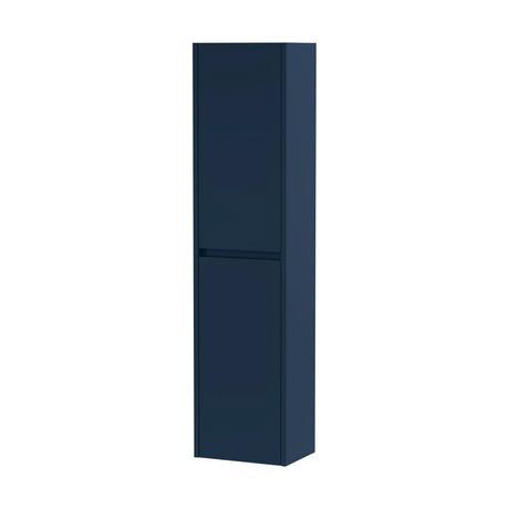[BFED2962] Square Wall Hung 2 Door Tall Bathroom Unit, 350mm - Midnight Blue - Cutout