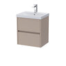 [BFED3302D] Chartley Contemporary 2 Drawer Wall Hung Vanity Unit with Thin Edge Basin, Choice of Size and Colour - Cutout