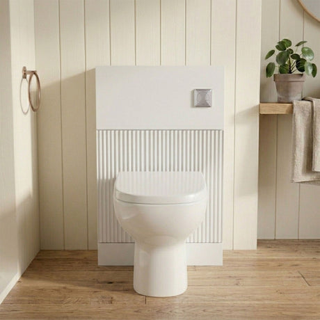 [BFFF141] Balterley Tixall Fluted Front Floor Standing WC Unit, 500mm, Choice of Colour - Silo
