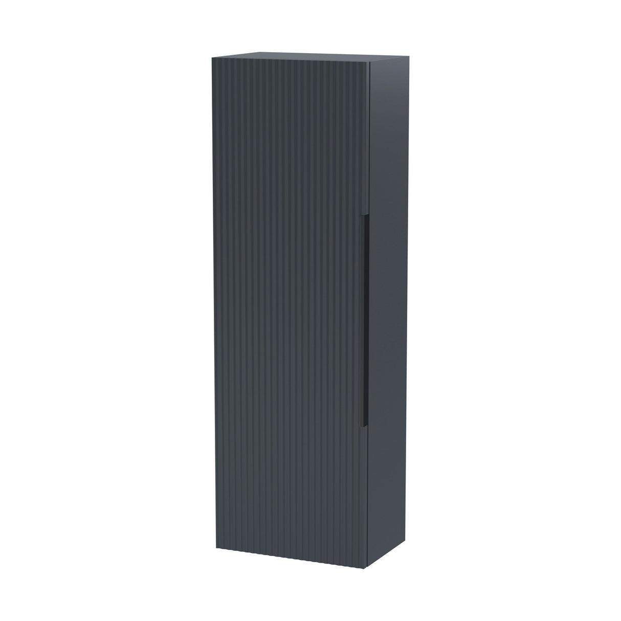 [BFFF1462H225] Tixall Fluted Wall Hung Tall Bathroom Storage Unit, 400mm, Multiple Colours and Handle Options - Cutout