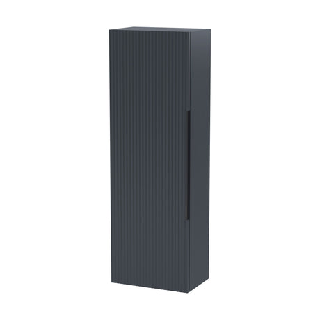 [BFFF1462H225] Tixall Fluted Wall Hung Tall Bathroom Storage Unit, 400mm, Multiple Colours and Handle Options - Cutout