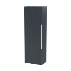[BFFF1462] Tixall Fluted Wall Hung Tall Bathroom Storage Unit, 400mm, Multiple Colours and Handle Options - Cutout