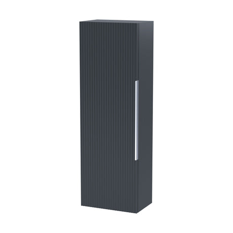 [BFFF1462] Tixall Fluted Wall Hung Tall Bathroom Storage Unit, 400mm, Multiple Colours and Handle Options - Cutout