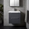 [BFFF1492D] Tixall Fluted 2 Drawer Wall Hung Vanity Unit with Thin Edge Basin - Choice of Size and Colour - Silo