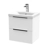 [BFFF192AH225] Tixall Fluted Front Wall Hung Vanity Basin Unit with Choice of Size, Colour and Handle Options - Cutout