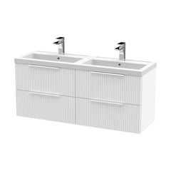 [BFFF193C] Tixall Fluted Front Wall Hung Vanity Basin Unit with Choice of Size, Colour and Handle Options - Cutout
