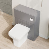 Fluted Front Floor Standing WC Unit, 500mm, Choice of Colour