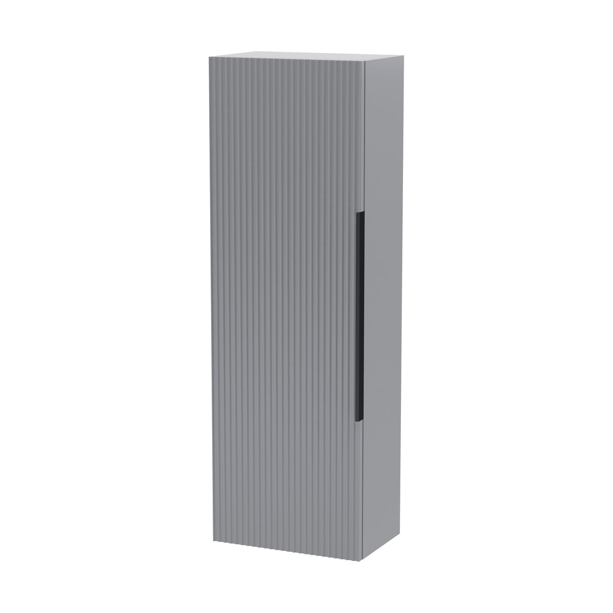 [BFFF262H225] Tixall Fluted Wall Hung Tall Bathroom Storage Unit, 400mm, Multiple Colours and Handle Options - Cutout