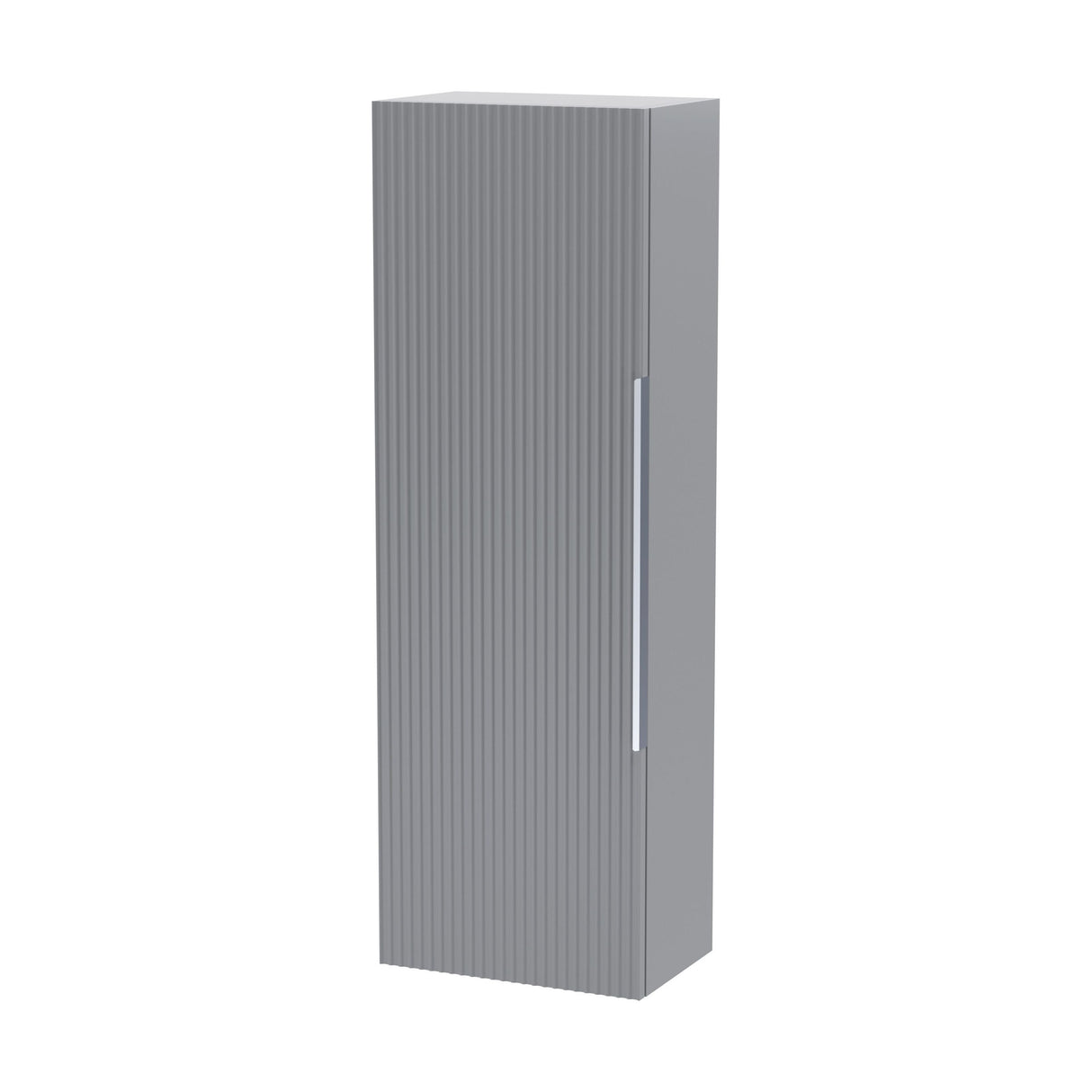 [BFFF262] Tixall Fluted Wall Hung Tall Bathroom Storage Unit, 400mm, Multiple Colours and Handle Options - Cutout