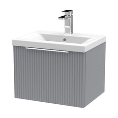 [BFFF291A] Tixall Fluted Front Wall Hung Vanity Basin Unit with Choice of Size, Colour and Handle Options - Cutout
