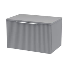 [BFFF294W] Tixall Fluted 1 Drawer Wall Hung Vanity Unit with Worktop - Choice of Size and Colour - Cutout