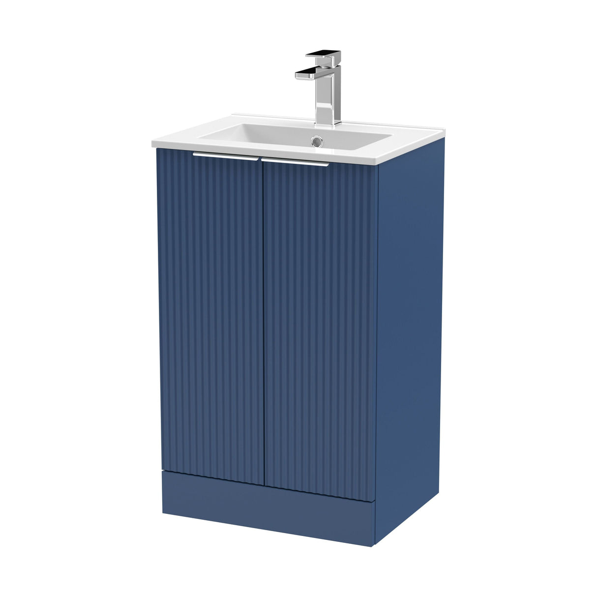 [BFFF323B] Tixall Floor Standing Vanity Basin Unit with 1 Tap Hole Minimalist Ceramic Basin, Choice of Size and Colour - Cutout