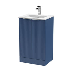 [BFFF323B] Tixall Floor Standing Vanity Basin Unit with 1 Tap Hole Minimalist Ceramic Basin, Choice of Size and Colour - Cutout