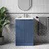 [BFFF323B] Tixall Floor Standing Vanity Basin Unit with 1 Tap Hole Minimalist Ceramic Basin, Choice of Size and Colour - Silo