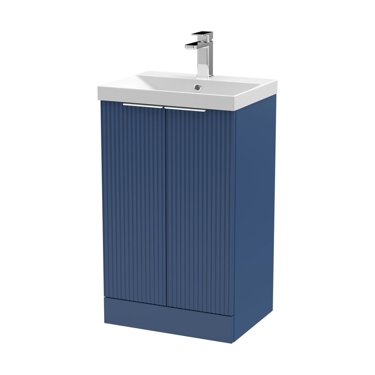 [BFFF323D] Tixall Floor Standing Vanity Basin Unit with 1 Tap Hole Thin-Edge Ceramic Basin, Choice of Size and Colour - Cutout