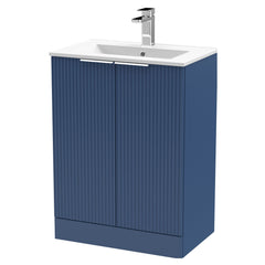 [BFFF325B] Tixall Floor Standing Vanity Basin Unit with 1 Tap Hole Minimalist Ceramic Basin, Choice of Size and Colour - Cutout