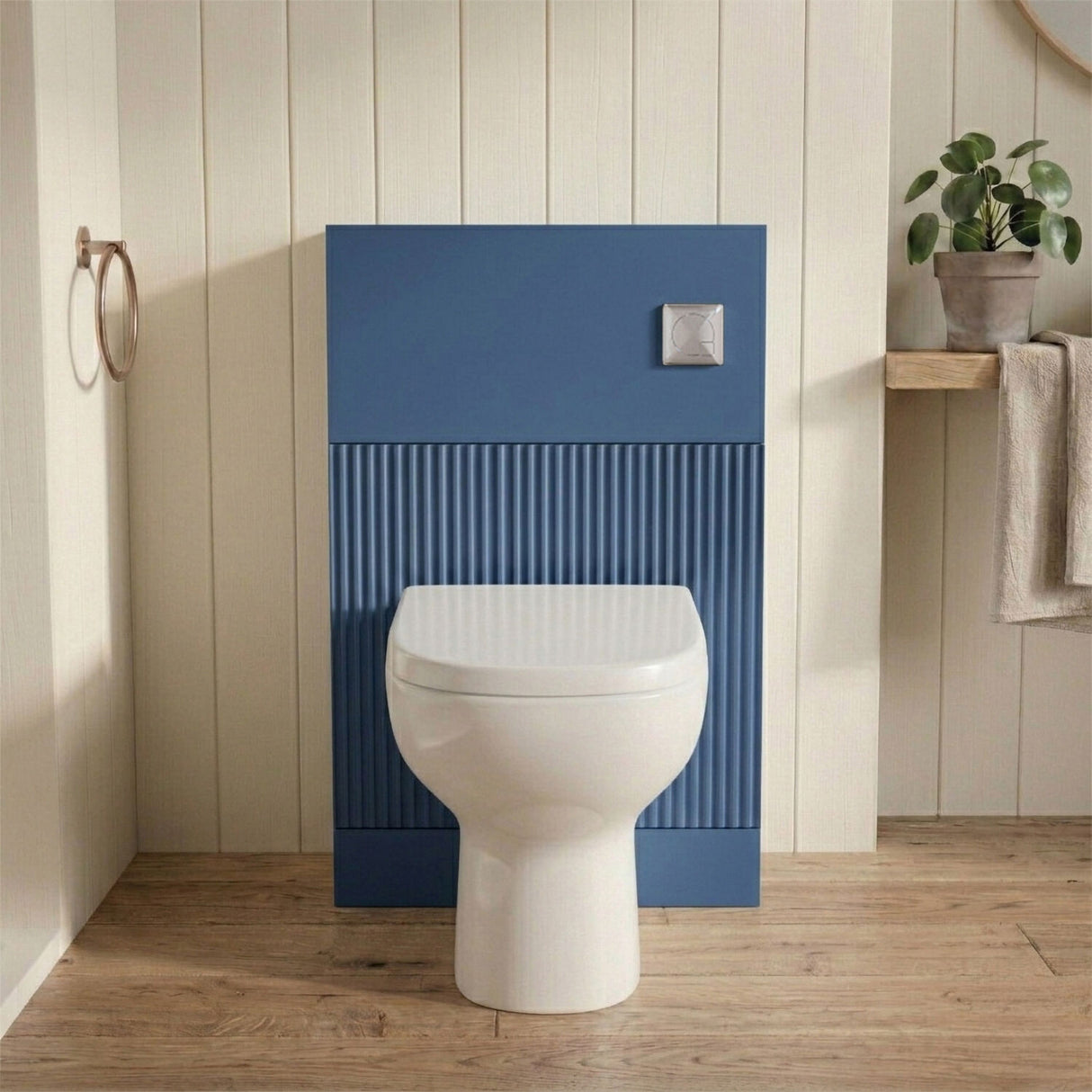 [BFFF341] Balterley Tixall Fluted Front Floor Standing WC Unit, 500mm, Choice of Colour - Silo