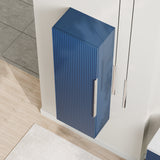 Fluted Tall Bathroom Unit, 400mm, Multiple Colours and Handle Options