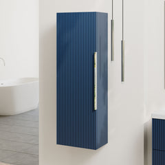 [BFFF362] Tixall Fluted Wall Hung Tall Bathroom Storage Unit, 400mm, Multiple Colours and Handle Options - Lifestyle 3