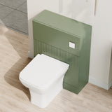 Fluted Front Floor Standing WC Unit, 500mm, Choice of Colour