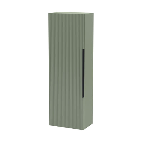 [BFFF862H225] Tixall Fluted Wall Hung Tall Bathroom Storage Unit, 400mm, Multiple Colours and Handle Options - Cutout