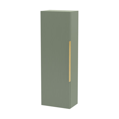 [BFFF862H325] Tixall Fluted Wall Hung Tall Bathroom Storage Unit, 400mm, Multiple Colours and Handle Options - Cutout