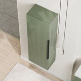 Fluted Tall Bathroom Unit, 400mm, Multiple Colours and Handle Options