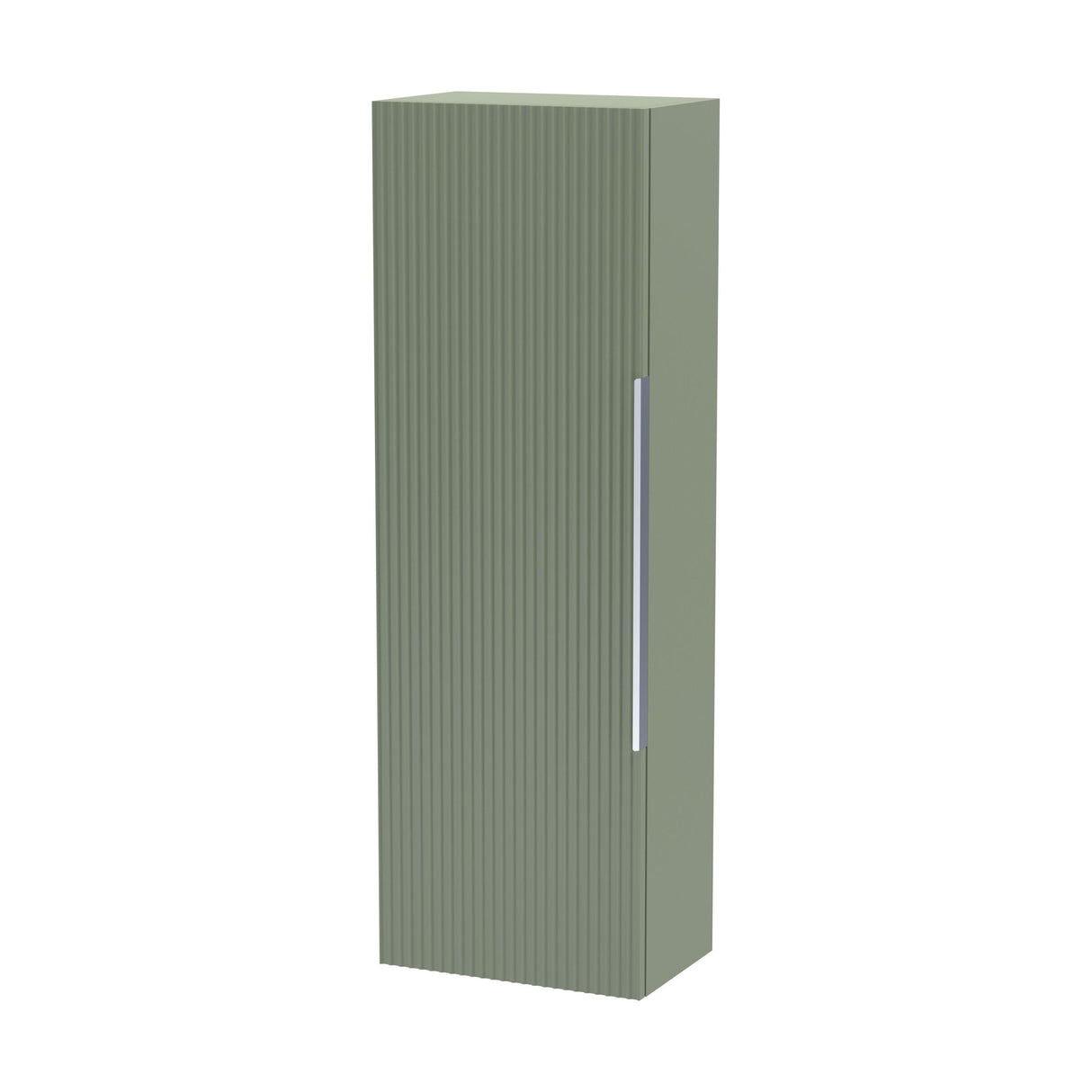 [BFFF862] Tixall Fluted Wall Hung Tall Bathroom Storage Unit, 400mm, Multiple Colours and Handle Options - Cutout