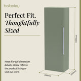 Fluted Tall Bathroom Unit, 400mm, Multiple Colours and Handle Options
