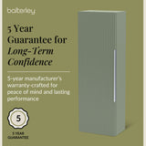 Fluted Tall Bathroom Unit, 400mm, Multiple Colours and Handle Options