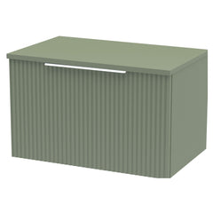 [BFFF894W] Tixall Fluted 1 Drawer Wall Hung Vanity Unit with Worktop - Choice of Size and Colour - Cutout