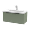 [BFFF896AH226] Tixall Fluted Front Wall Hung Vanity Basin Unit with Choice of Size, Colour and Handle Options - Cutout