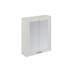 [BFHE117] Butterton Traditional Wall Mounted Mirror Cabinet with 2 Soft Close Doors and Shelf, 600mm, Choice of Colour