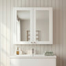 [BFHE117] Butterton Traditional Wall Mounted Mirror Cabinet with 2 Soft Close Doors and Shelf, 600mm, Choice of Colour - Silo