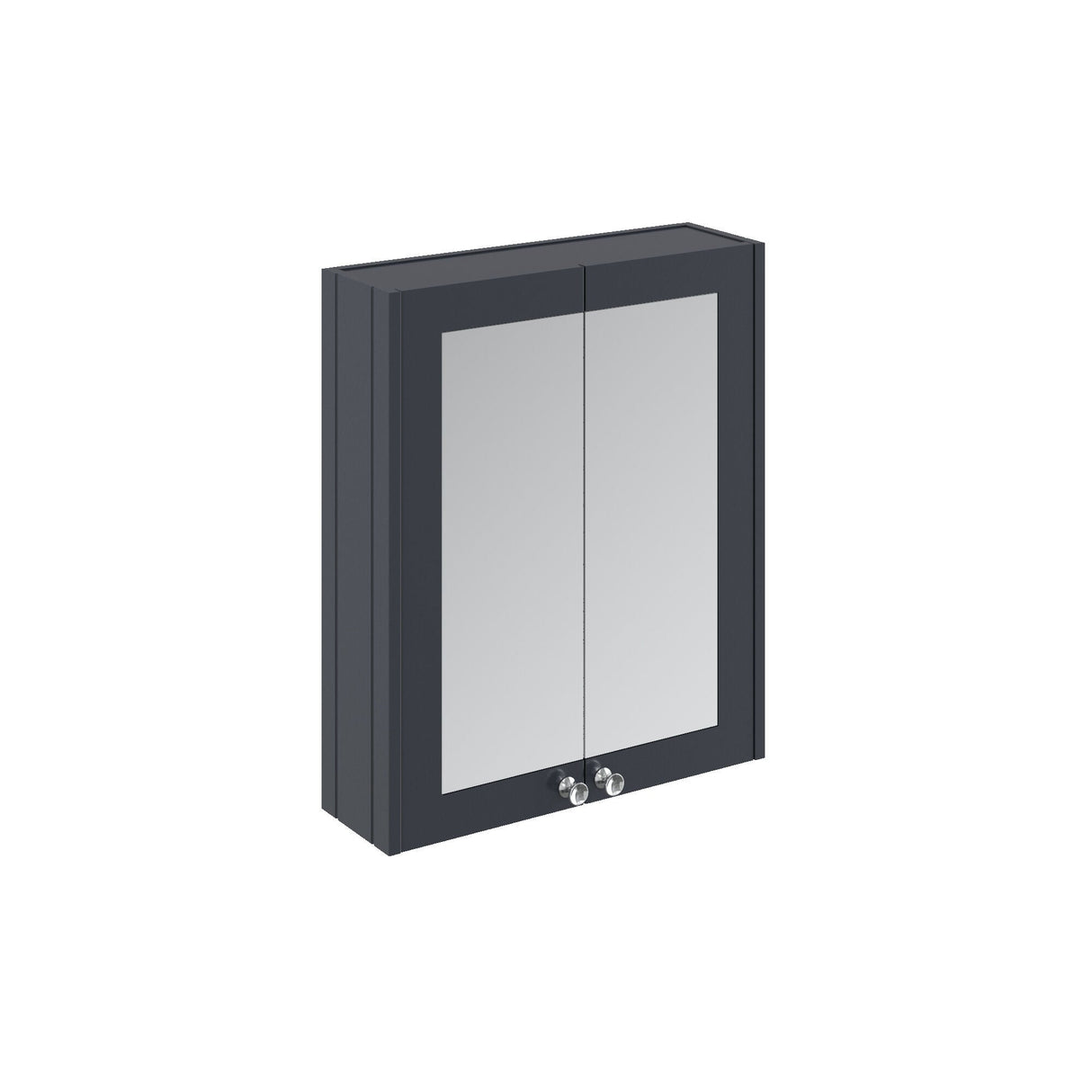 [BFHE1417] Butterton Traditional Wall Mounted Mirror Cabinet with 2 Soft Close Doors and Shelf, 600mm, Choice of Colour