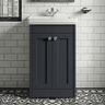 [BFHE1423A] Butterton Floor Standing 2 Door Vanity Unit with Classic Basin 1 Tap Hole, Choice of Size and Colour - Silo