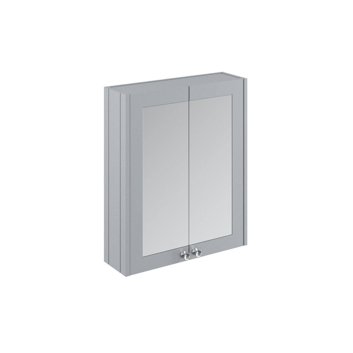 [BFHE217] Butterton Traditional Wall Mounted Mirror Cabinet with 2 Soft Close Doors and Shelf, 600mm, Choice of Colour