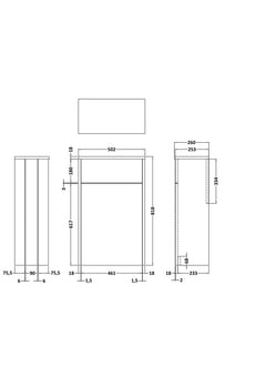 [BFHE241] Butterton Traditional Floor Standing WC Unit, 500mm, Choice of Colour